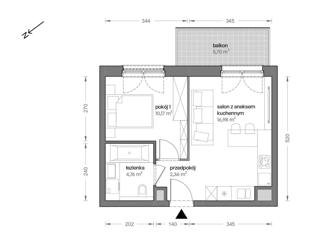 Mieszkanie 2-pokojowe Katowice Brynów, ul. Ceglana. Zdjęcie 7