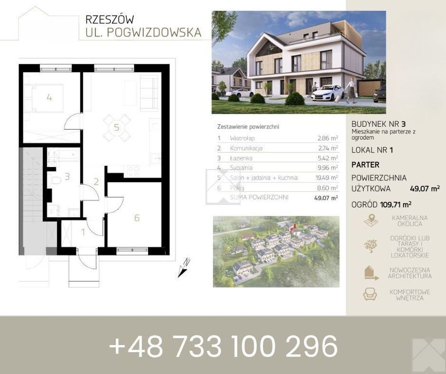 Mieszkanie 3-pokojowe Rzeszów, ul. Pogwizdowska. Zdjęcie 14