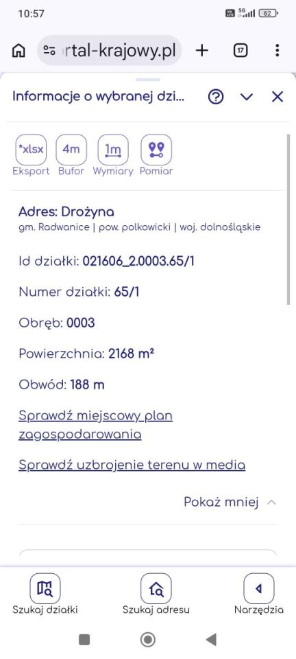 Działka budowlana Drożyna. Zdjęcie 2