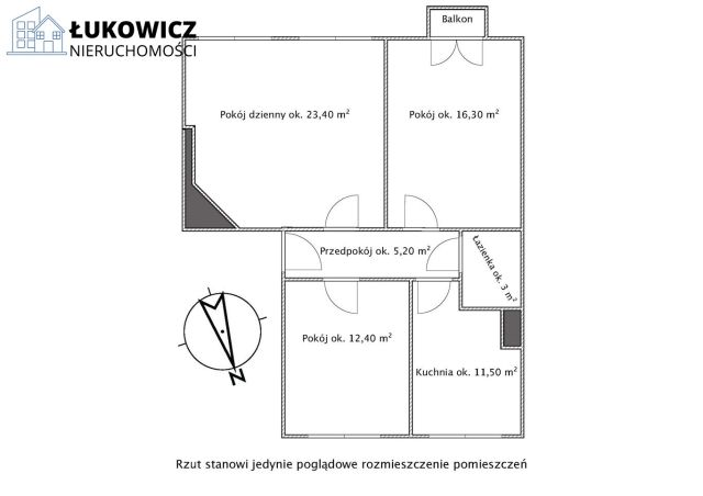Mieszkanie 3-pokojowe Bielsko-Biała, ul. Widok. Zdjęcie 19