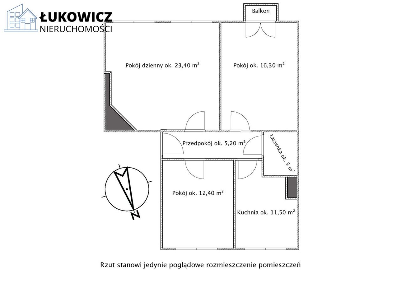 Mieszkanie 3-pokojowe Bielsko-Biała, ul. Widok. Zdjęcie 19