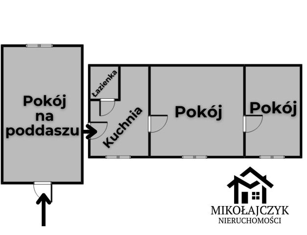 Mieszkanie 3-pokojowe Dzikowo Iławeckie. Zdjęcie 10