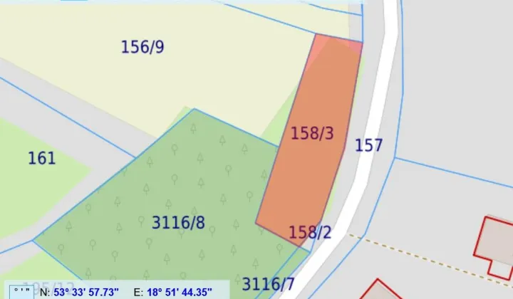 Działka budowlana Dusocin