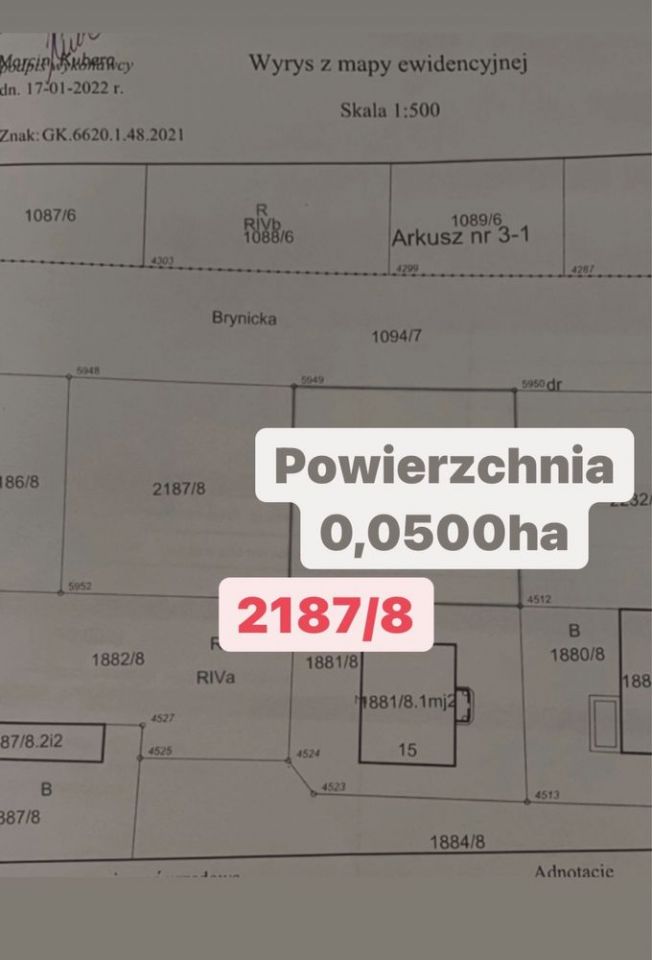 Działka budowlana Piekary Śląskie Kozłowa Góra, ul. Brynicka