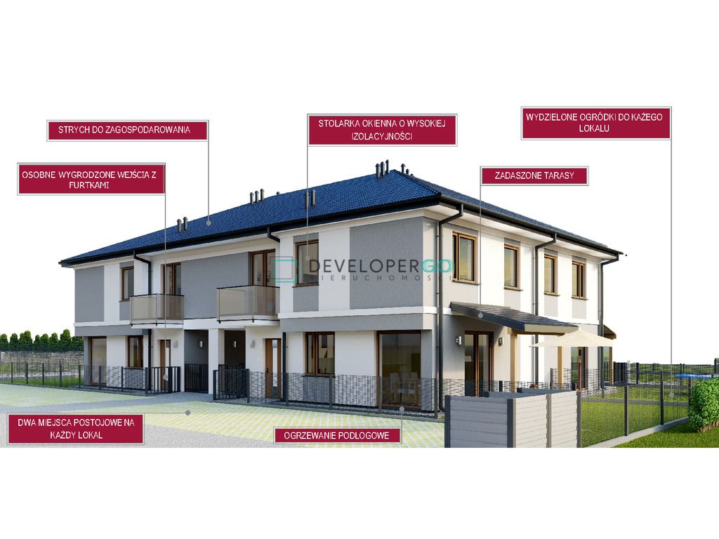 dom szeregowy, 4 pokoje Porosły. Zdjęcie 2