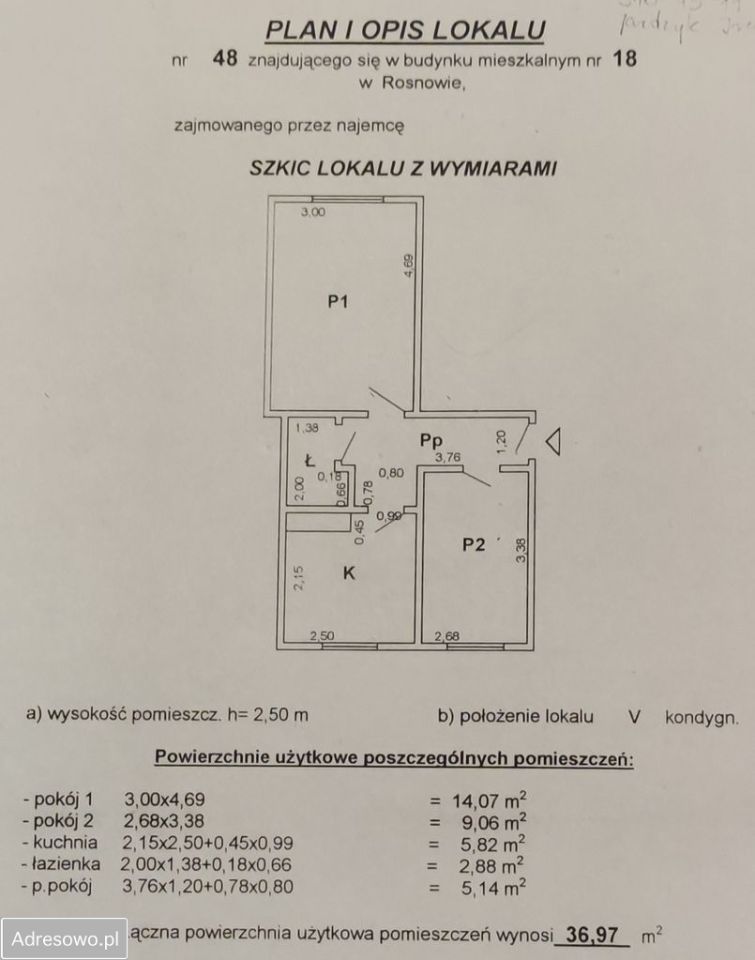 Mieszkanie 2-pokojowe Rosnowo. Zdjęcie 8