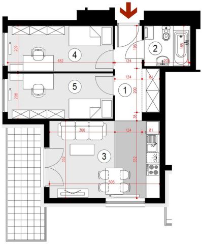 Mieszkanie 3-pokojowe Rzeszów Staromieście, ul. Lubelska. Zdjęcie 11