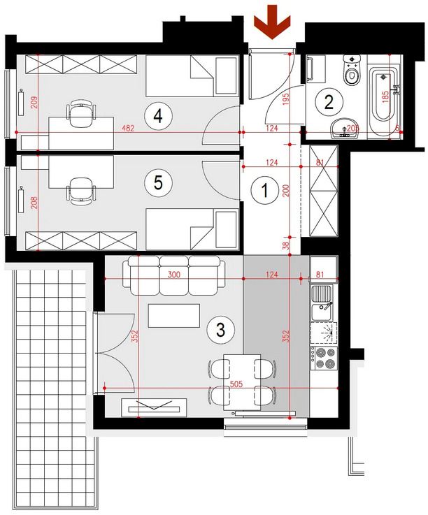 Mieszkanie 3-pokojowe Rzeszów Staromieście, ul. Lubelska. Zdjęcie 11
