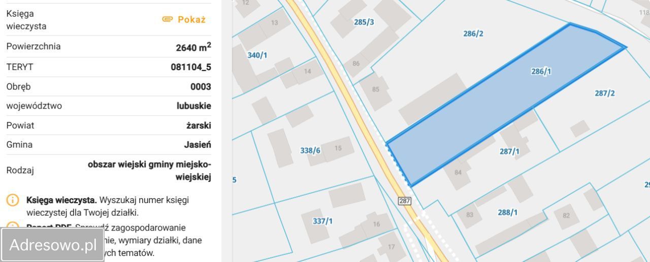 Działka budowlana Budziechów. Zdjęcie 2