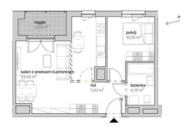 Mieszkanie 2-pokojowe Poznań Starołęka, ul. Unii Lubelskiej. Zdjęcie 7