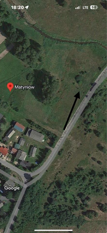 Działka budowlana Matyniów. Zdjęcie 2