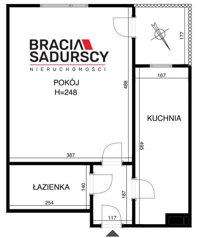 Mieszkanie 1-pokojowe Kraków Podgórze, ul. ks. Wincentego Turka. Zdjęcie 17