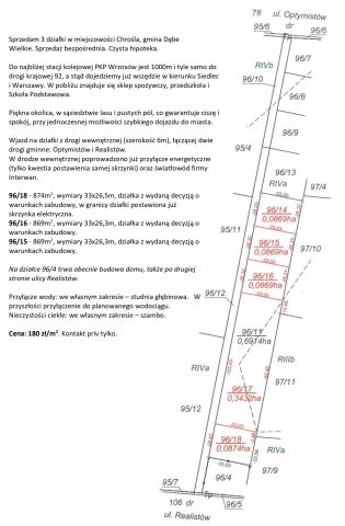 Działka budowlana Chrośla, ul. Realistów. Zdjęcie 1