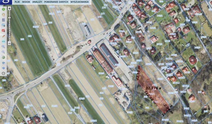 Działka budowlana Osieczany