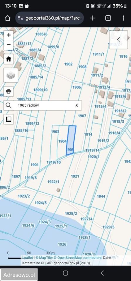 Działka budowlana Radłów. Zdjęcie 2