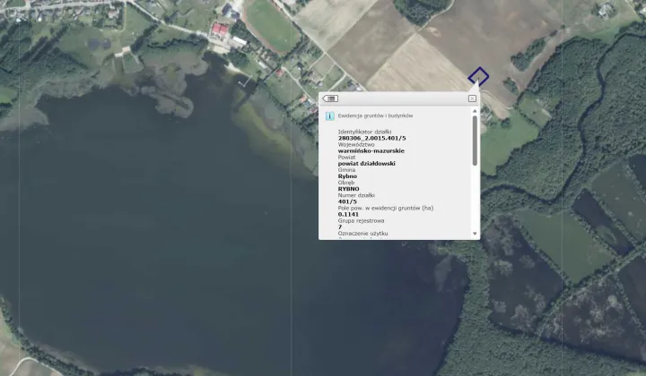 Działka budowlana Rybno, ul. Kolonia