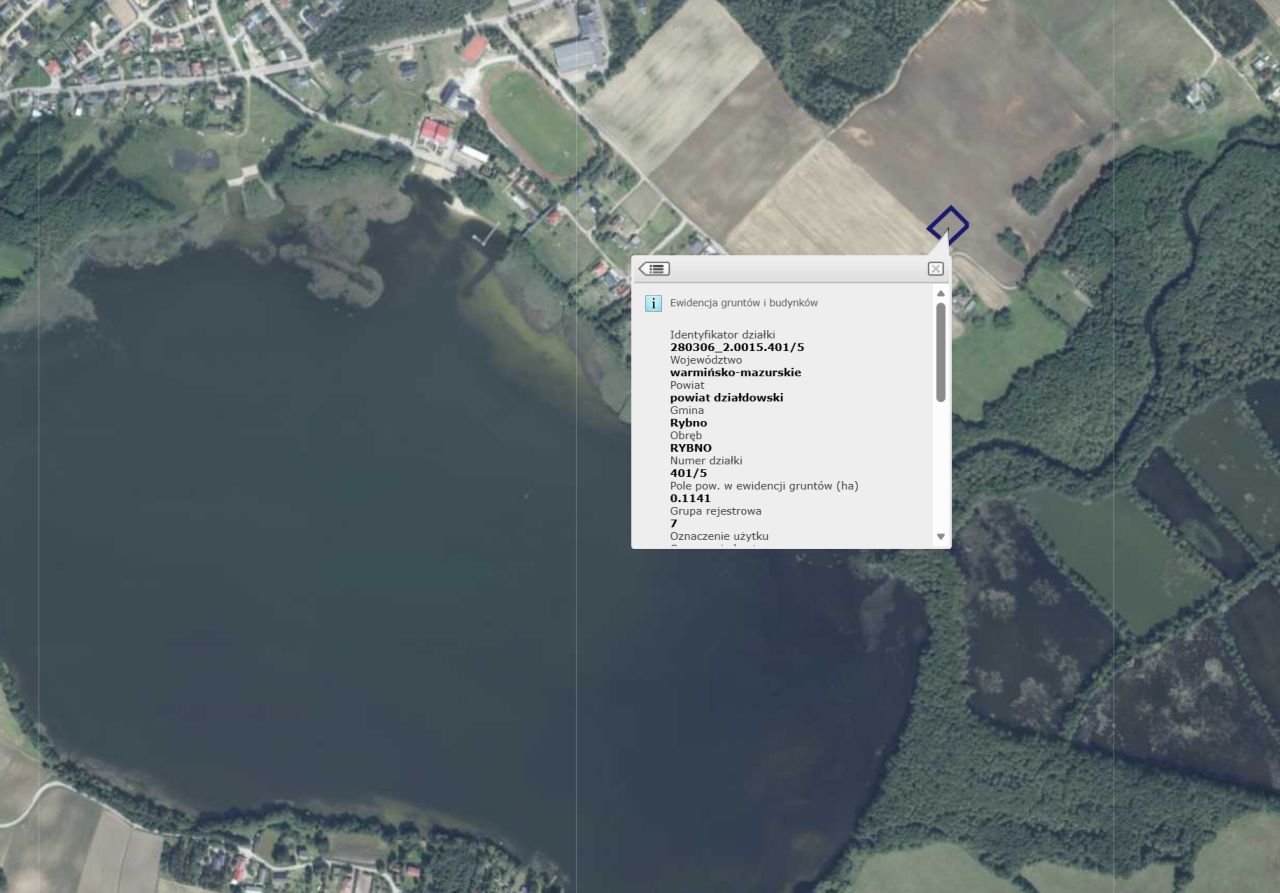 Działka budowlana Rybno, ul. Kolonia. Zdjęcie 1