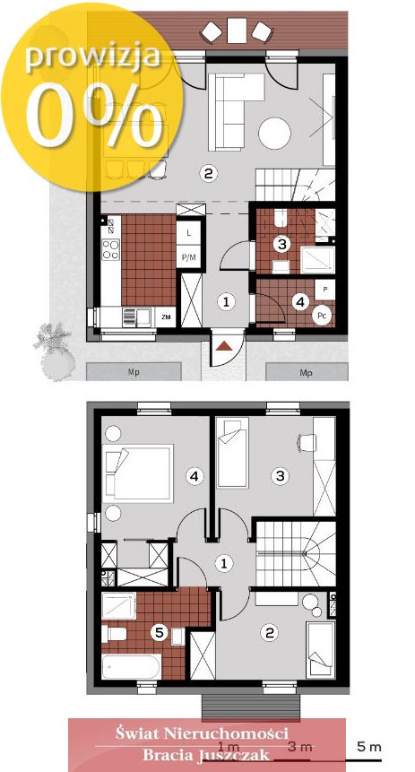 bliźniak, 4 pokoje Kryniczno. Zdjęcie 10