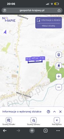 Działka rolno-budowlana Wola Załężna Żłoby. Zdjęcie 1