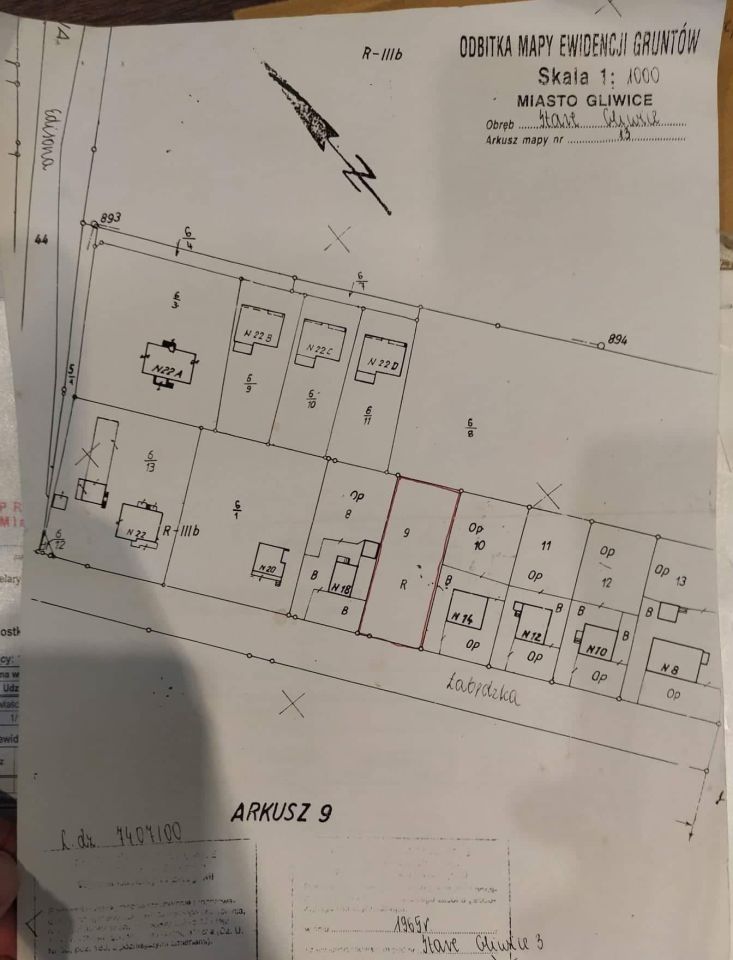 Działka budowlana Gliwice Stare Gliwice, ul. Łabędzka