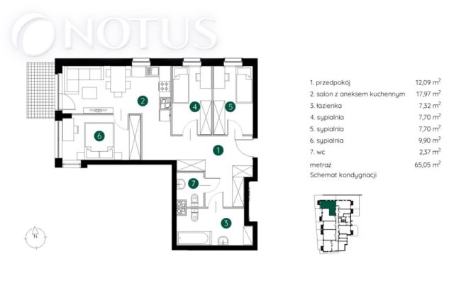 Mieszkanie 4-pokojowe Kraków Podgórze, ul. Wadowicka. Zdjęcie 8