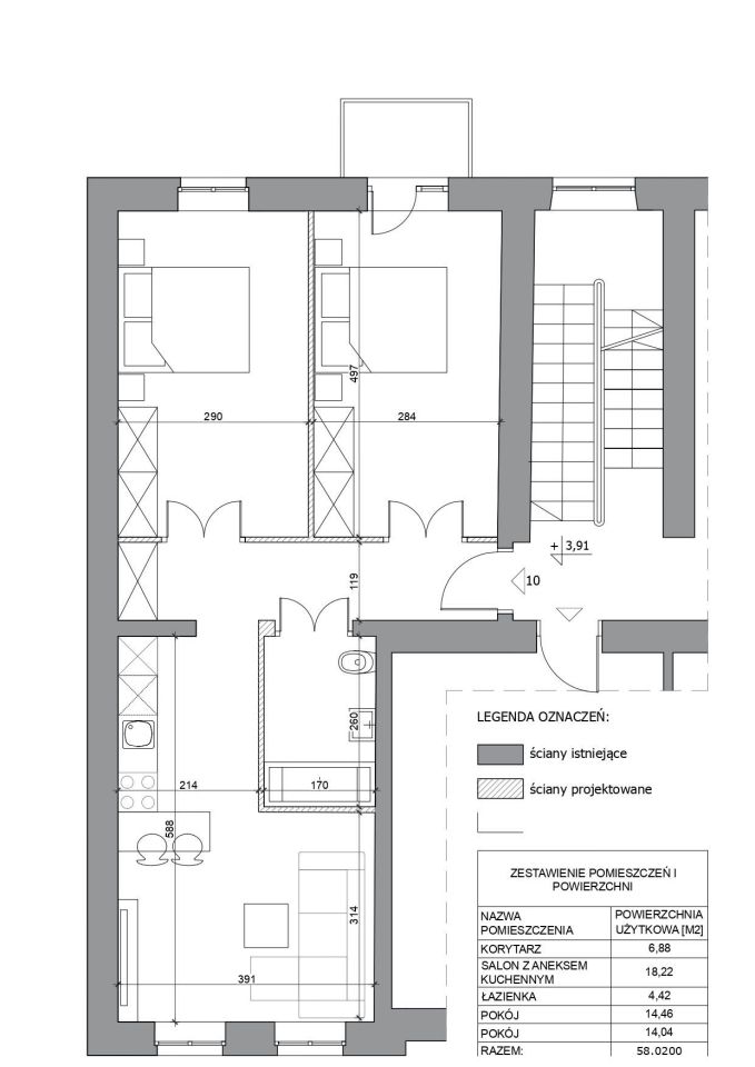 Mieszkanie 3-pokojowe Kraków Podgórze Duchackie, ul. Kalwaryjska. Zdjęcie 4