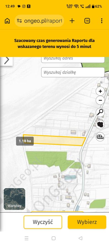 Działka rolno-budowlana Lisiec. Zdjęcie 3