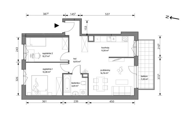 Mieszkanie 3-pokojowe Warszawa Włochy, ul. Trzcinowa. Zdjęcie 7