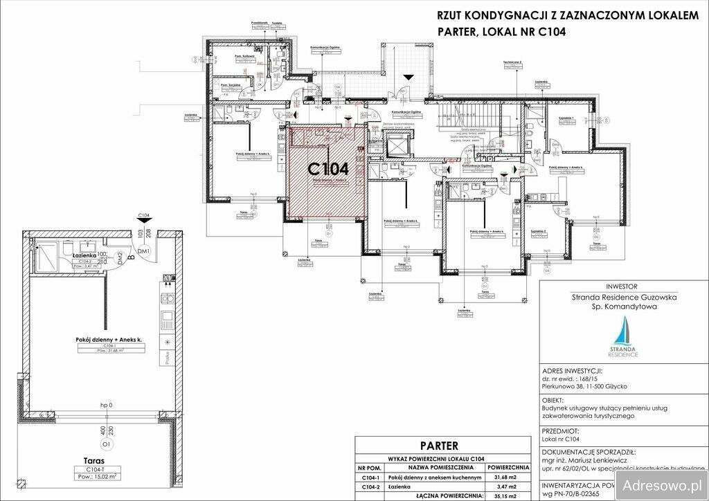 Mieszkanie 1-pokojowe Giżycko. Zdjęcie 8