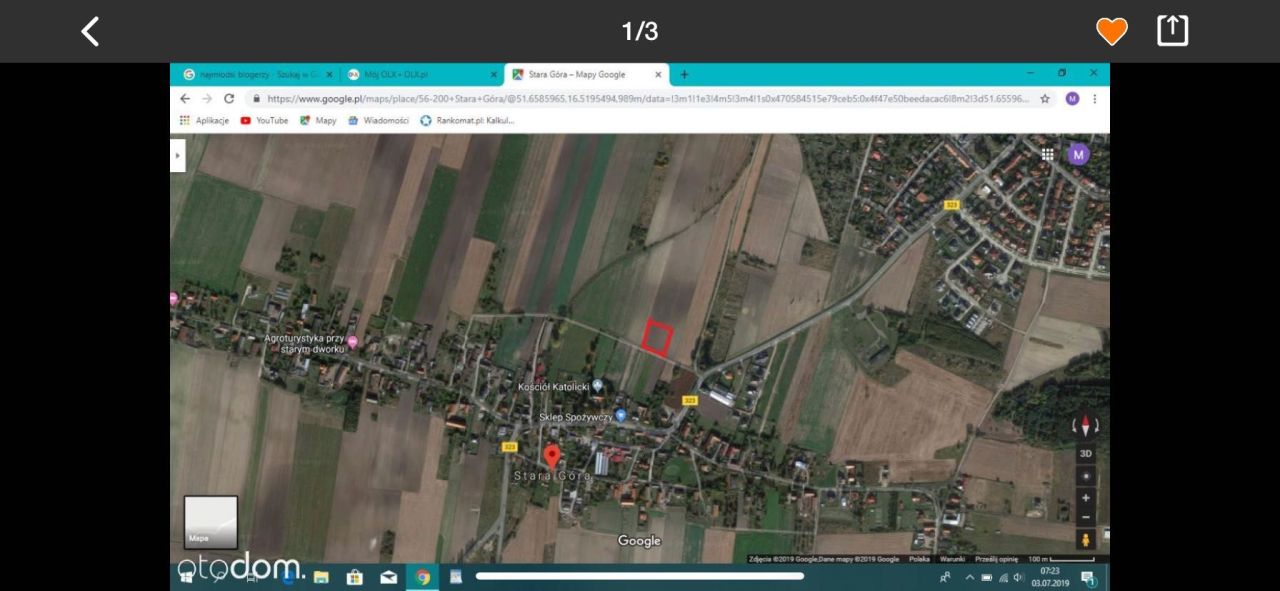 Działka budowlana Stara Góra. Zdjęcie 3