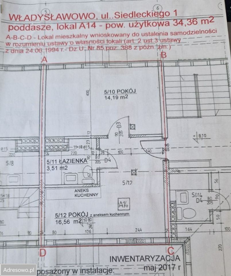Mieszkanie 3-pokojowe Władysławowo, ul. Siedleckiego. Zdjęcie 14