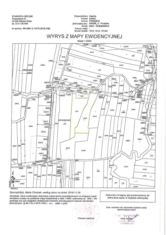 Działka rolna Kobiernice Kobiernice Górne, ul. Mokra. Zdjęcie 2
