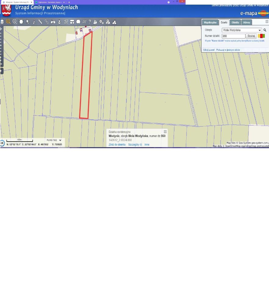 Działka leśna Wola Wodyńska. Zdjęcie 4