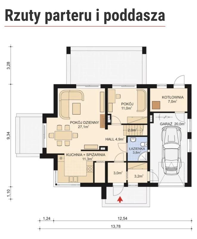 dom wolnostojący, 6 pokoi Święta Katarzyna, ul. Żernicka. Zdjęcie 14