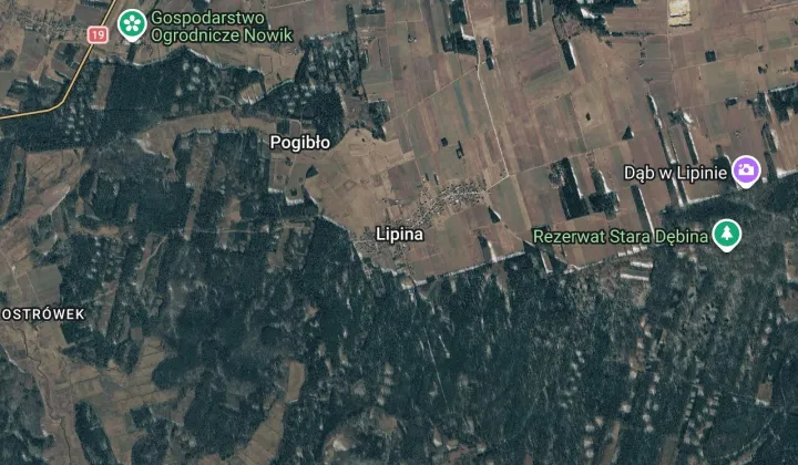Działka rolna Lipina Podlipina