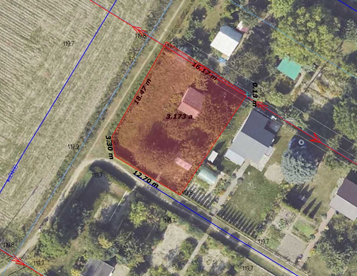 Działka rekreacyjna Sierpc, ul. Adama Mickiewicza