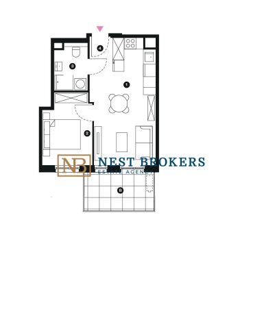 Mieszkanie 2-pokojowe Kraków Czyżyny, ul. Sołtysowska. Zdjęcie 6