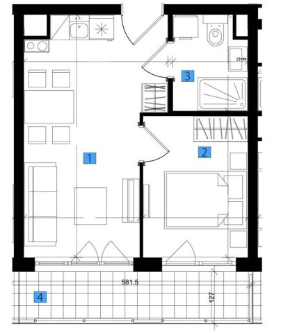 Mieszkanie 2-pokojowe Szklarska Poręba Szklarska Poręba Górna, ul. Caritas. Zdjęcie 13