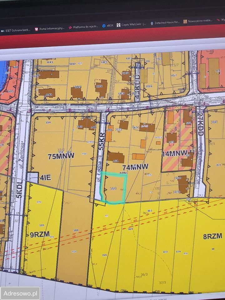 Działka budowlana Tyniec Mały, ul. Ładna. Zdjęcie 3