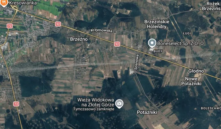 Działka leśna Brzeźno, ul. Sportowa