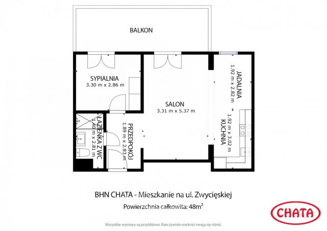 Mieszkanie 2-pokojowe Wrocław Partynice, ul. Zwycięska. Zdjęcie 12