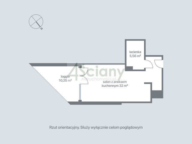 Mieszkanie 1-pokojowe Zegrze, ul. prof. Janusza Groszkowskiego. Zdjęcie 2