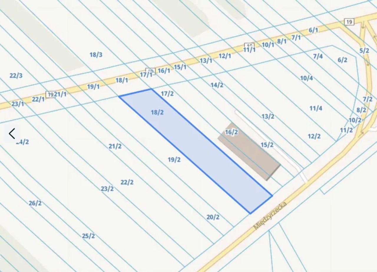 Działka inwestycyjna Radzyń Podlaski, ul. Międzyrzecka. Zdjęcie 3