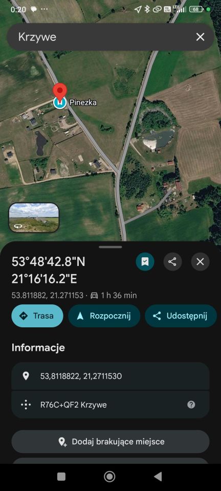 Działka budowlana Krzywe Krzesowo. Zdjęcie 9