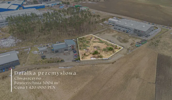 Działka inwestycyjna Chwaszczyno, ul. Rewerenda