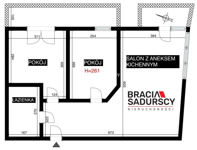 Mieszkanie 3-pokojowe Kraków Łagiewniki-Borek Fałęcki, ul. Borkowska. Zdjęcie 23