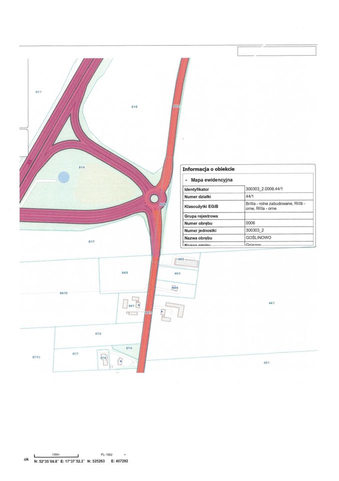 Działka rolna Goślinowo