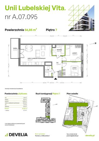Mieszkanie 3-pokojowe Poznań Starołęka, ul. Unii Lubelskiej. Zdjęcie 7