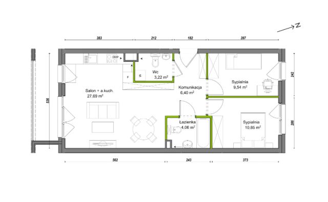 Mieszkanie 3-pokojowe Wrocław Ołtaszyn, ul. Orawska. Zdjęcie 8