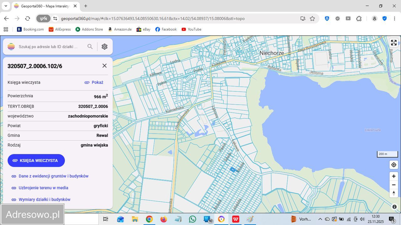 Działka rolna Niechorze, ul. Strusia